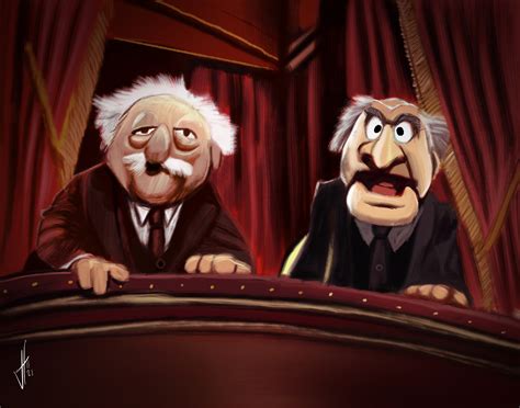 Statler and Waldorf are a pair of Muppet characters from the sketch comedy television series The Muppet Show, best known for their cantankerous opinions and shared penchant for heckling. The two elderly men first appeared in The Muppet Show in 1975, where they consistently jeered the entirety of the cast and their performances from their box seats.